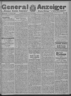Münchner neueste Nachrichten Mittwoch 23. Februar 1916