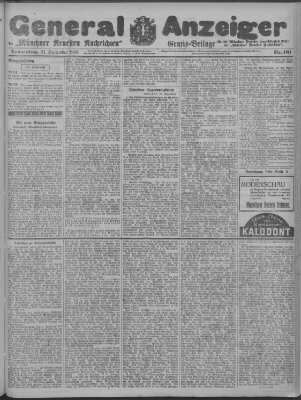 Münchner neueste Nachrichten Donnerstag 21. September 1916
