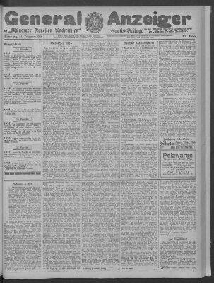 Münchner neueste Nachrichten Sonntag 24. Dezember 1916