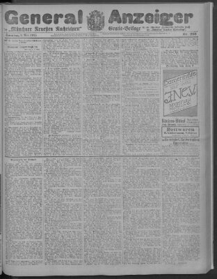 Münchner neueste Nachrichten Sonntag 9. Mai 1915