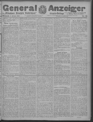 Münchner neueste Nachrichten Mittwoch 6. Februar 1918