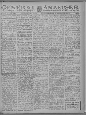 Münchner neueste Nachrichten Dienstag 25. Juni 1918