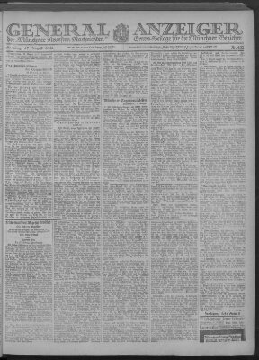 Münchner neueste Nachrichten Samstag 17. August 1918