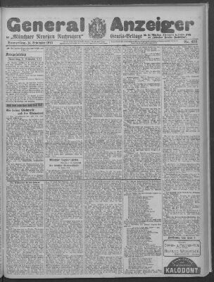 Münchner neueste Nachrichten Donnerstag 16. September 1915