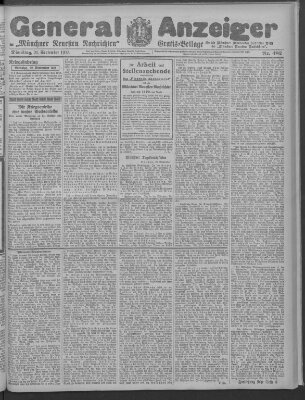 Münchner neueste Nachrichten Dienstag 21. September 1915
