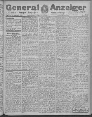 Münchner neueste Nachrichten Freitag 12. November 1915