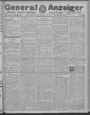 Münchner neueste Nachrichten Mittwoch 17. November 1915
