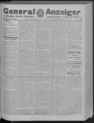 Münchner neueste Nachrichten Dienstag 22. Mai 1917