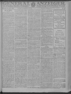 Münchner neueste Nachrichten Mittwoch 23. Juli 1919