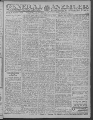 Münchner neueste Nachrichten Freitag 5. September 1919
