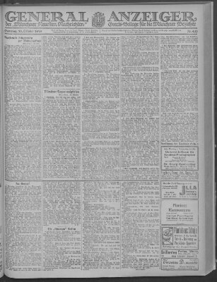 Münchner neueste Nachrichten Samstag 18. Oktober 1919