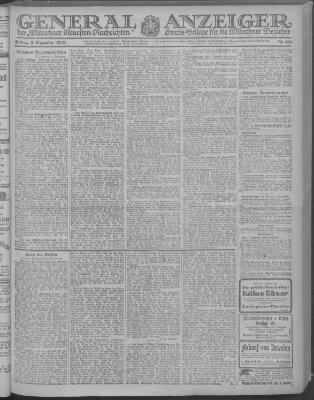 Münchner neueste Nachrichten Freitag 5. Dezember 1919
