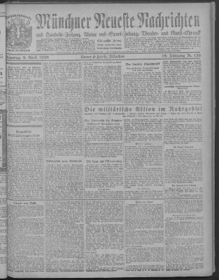 Münchner neueste Nachrichten Dienstag 6. April 1920