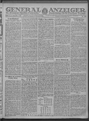 Münchner neueste Nachrichten Mittwoch 3. November 1920
