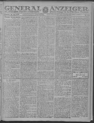 Münchner neueste Nachrichten Samstag 19. Juni 1920