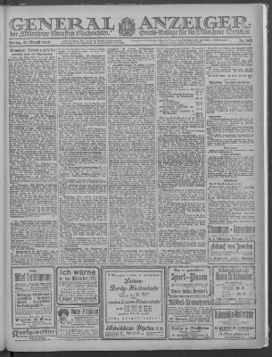 Münchner neueste Nachrichten Freitag 27. August 1920