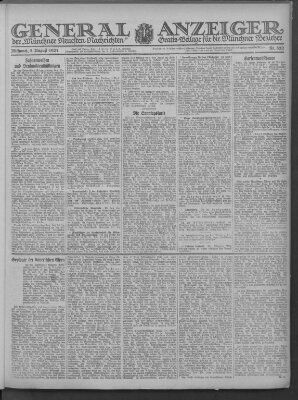 Münchner neueste Nachrichten Mittwoch 3. August 1921