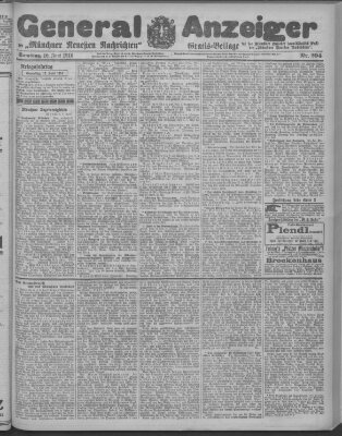 Münchner neueste Nachrichten Samstag 10. Juni 1916