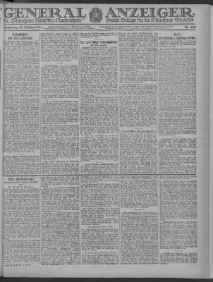 Münchner neueste Nachrichten Donnerstag 27. Oktober 1921