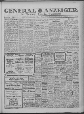 Münchner neueste Nachrichten Donnerstag 7. Februar 1924