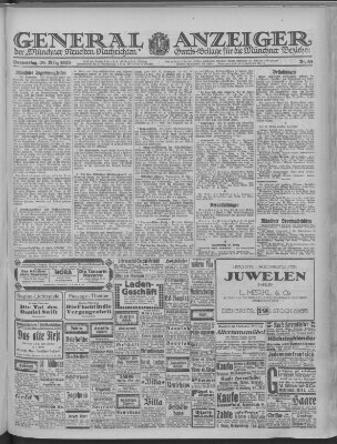 Münchner neueste Nachrichten Donnerstag 29. März 1923