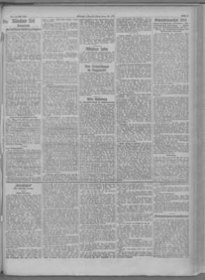 Münchner neueste Nachrichten Freitag 23. Mai 1924