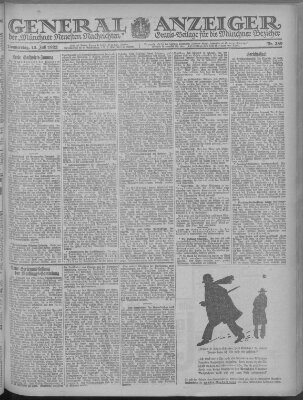 Münchner neueste Nachrichten Donnerstag 13. Juli 1922
