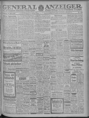 Münchner neueste Nachrichten Dienstag 25. Juli 1922