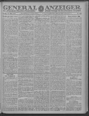 Münchner neueste Nachrichten Freitag 10. März 1922