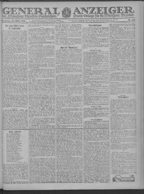 Münchner neueste Nachrichten Samstag 25. März 1922