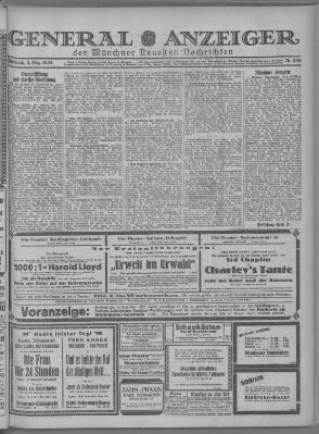 Münchner neueste Nachrichten Mittwoch 2. Dezember 1925