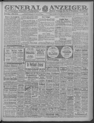 Münchner neueste Nachrichten Dienstag 7. November 1922