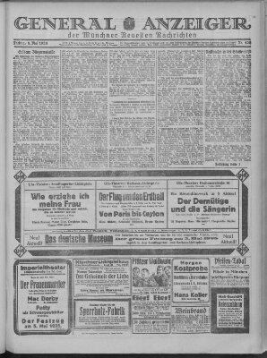 Münchner neueste Nachrichten Freitag 8. Mai 1925