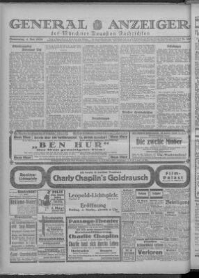 Münchner neueste Nachrichten Donnerstag 4. November 1926