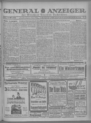Münchner neueste Nachrichten Freitag 12. März 1926