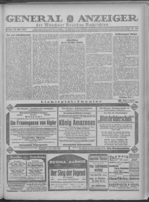 Münchner neueste Nachrichten Freitag 20. Mai 1927