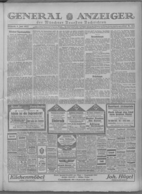 Münchner neueste Nachrichten Mittwoch 8. Juni 1927