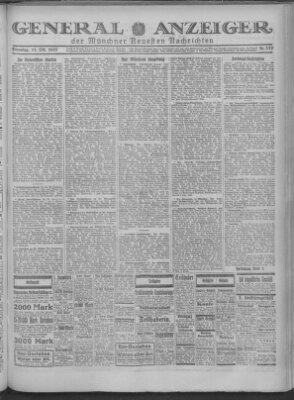 Münchner neueste Nachrichten Dienstag 11. Oktober 1927