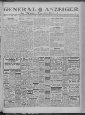 Münchner neueste Nachrichten Mittwoch 26. Oktober 1927