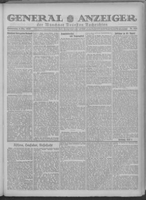 Münchner neueste Nachrichten Donnerstag 6. Dezember 1928