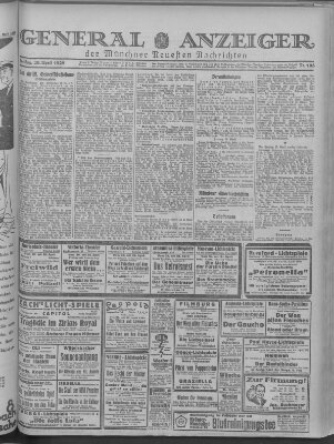 Münchner neueste Nachrichten Freitag 20. April 1928