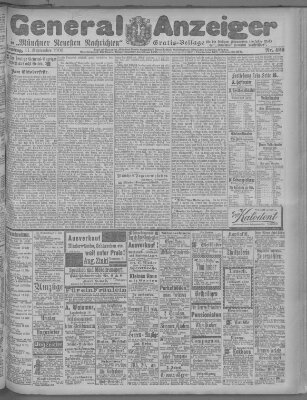 Münchner neueste Nachrichten Dienstag 11. September 1900