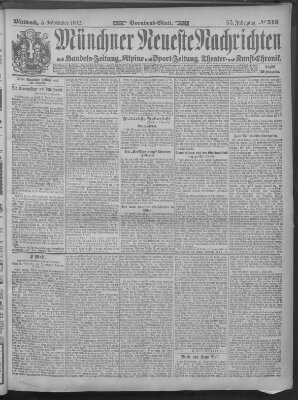 Münchner neueste Nachrichten Mittwoch 5. November 1902