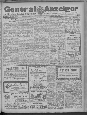 Münchner neueste Nachrichten Mittwoch 6. August 1902