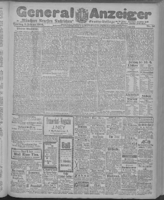 Münchner neueste Nachrichten Samstag 3. Februar 1900
