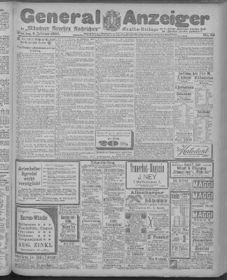 Münchner neueste Nachrichten Dienstag 6. Februar 1900