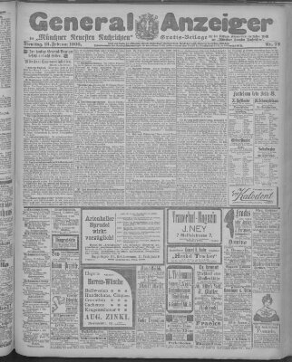 Münchner neueste Nachrichten Dienstag 13. Februar 1900