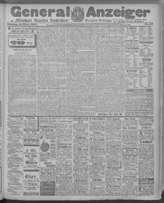 Münchner neueste Nachrichten Samstag 10. März 1900