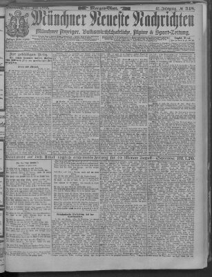 Münchner neueste Nachrichten Dienstag 31. Juli 1888