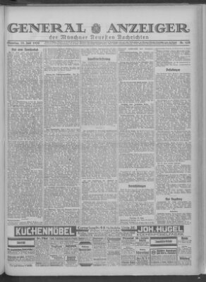 Münchner neueste Nachrichten Dienstag 25. Juni 1929